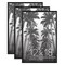 Americanflat Snap-In Picture Frame in Black - Set of 3 - Poster Frame with Slimline Molding, Plexiglass Cover, and Hanging Hardware - Black